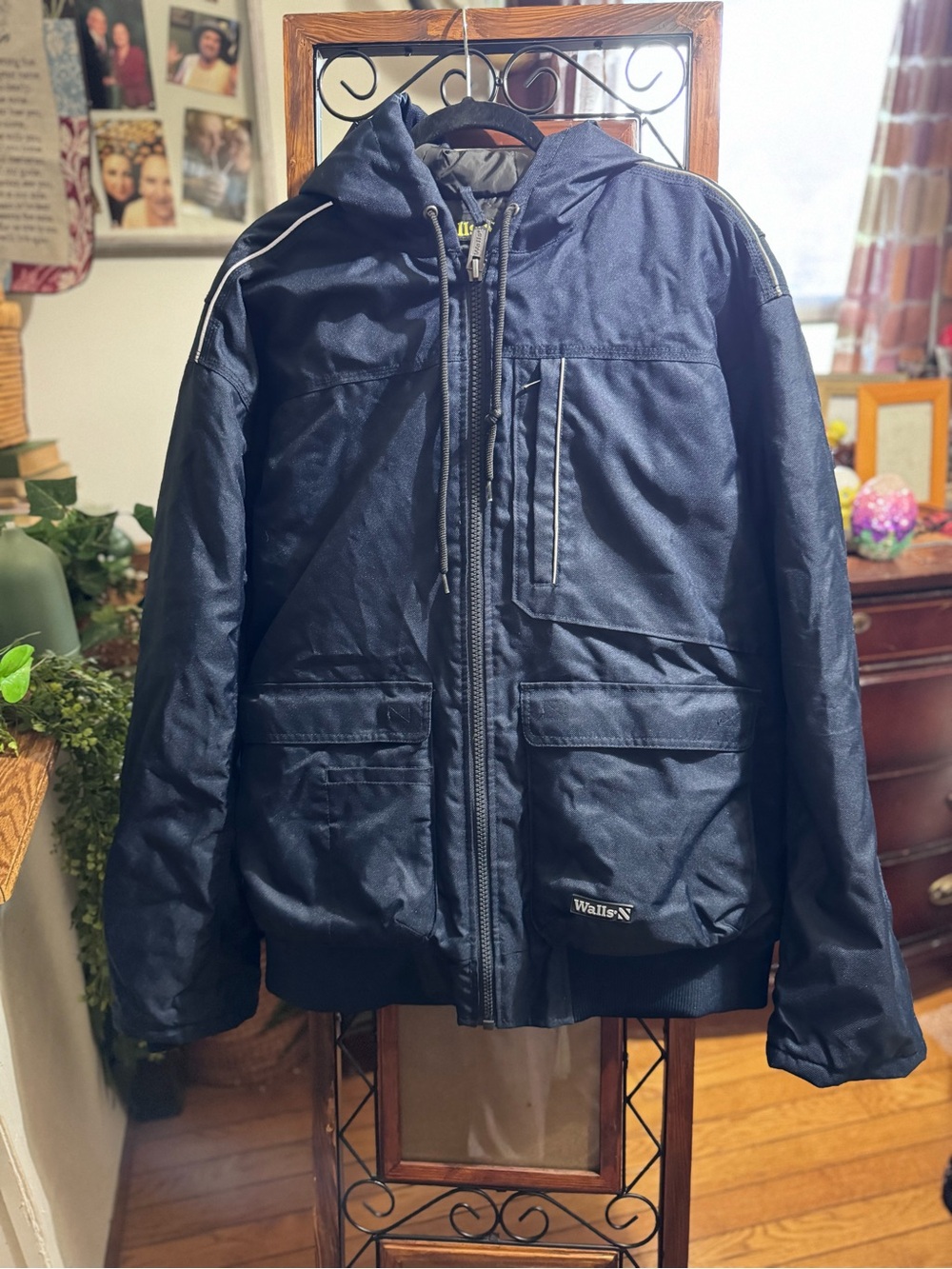 Walls Navy Heavy Duty Insulated Workwear Jacket Men 3XL Like New